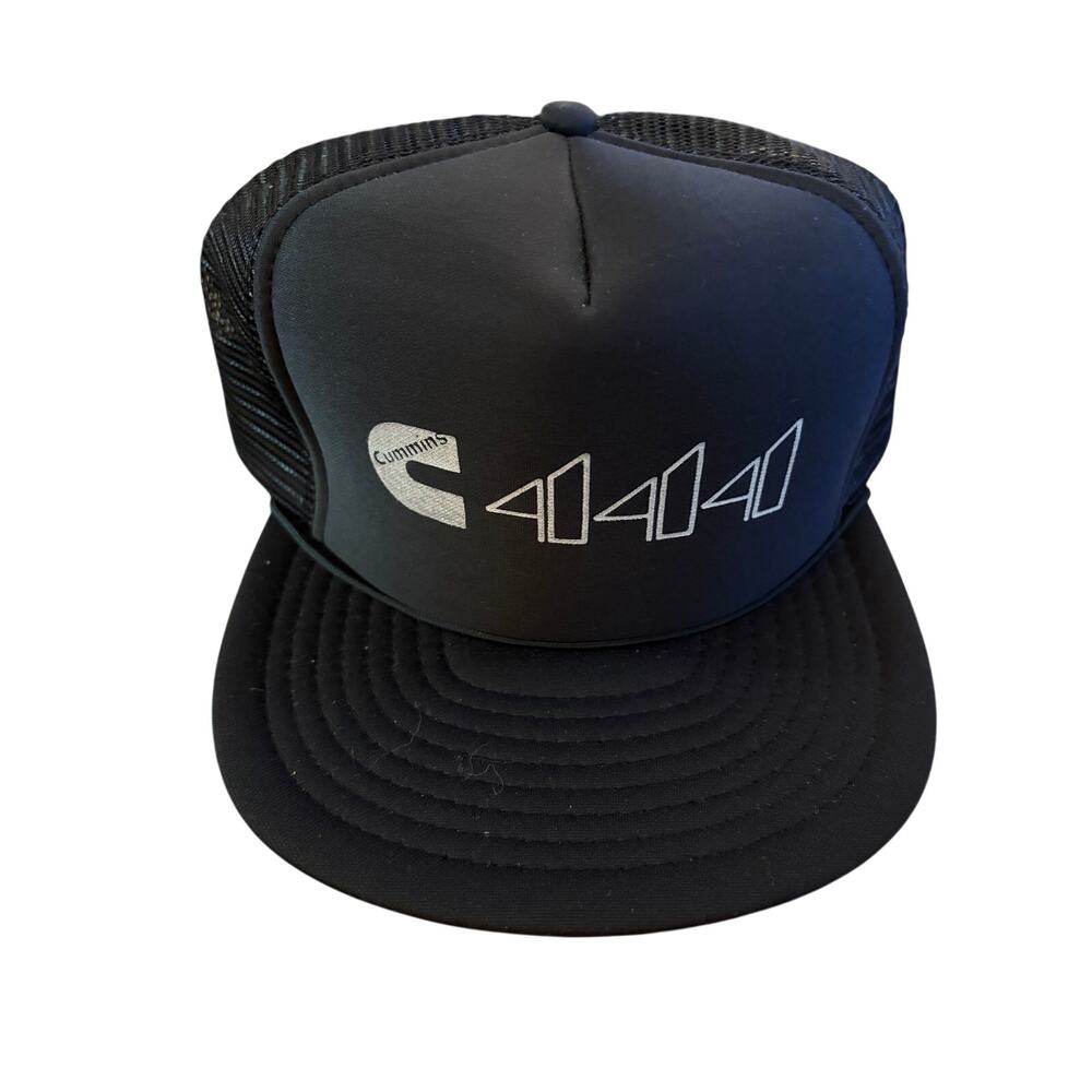 Vintage 80's Cummins Diesel Snapback Trucker Hat Cap USA Logo-NWOT